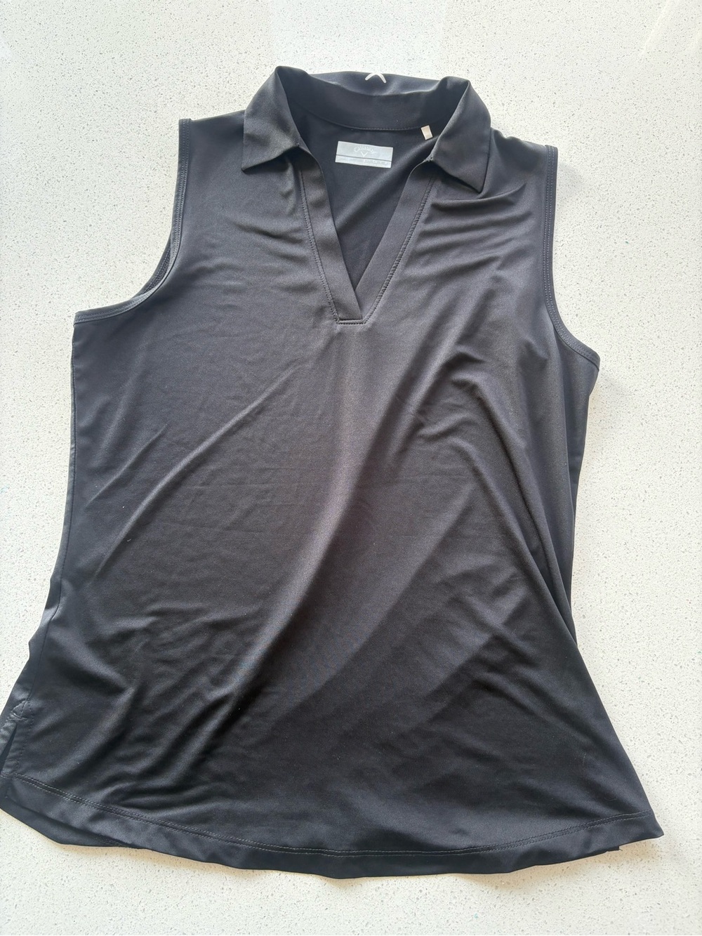 Callaway Sleeveless black polo shirt